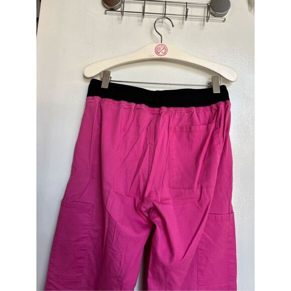Scrubstar Shocking Pink Scrub Pants Woman’s Size Small - Picture 8 of 10